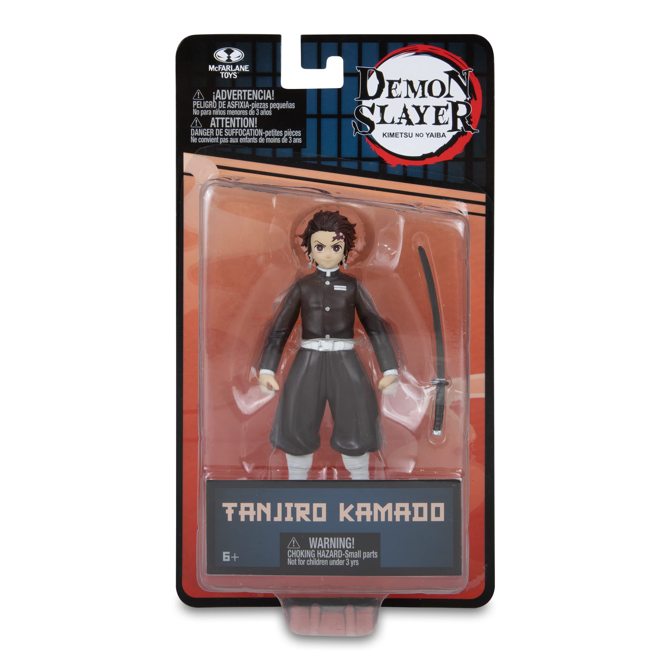 McFarlane Toys Demon Slayer 5" Tanjiro Kamado Action Figure - Season 1 Look with Sword and Articulation