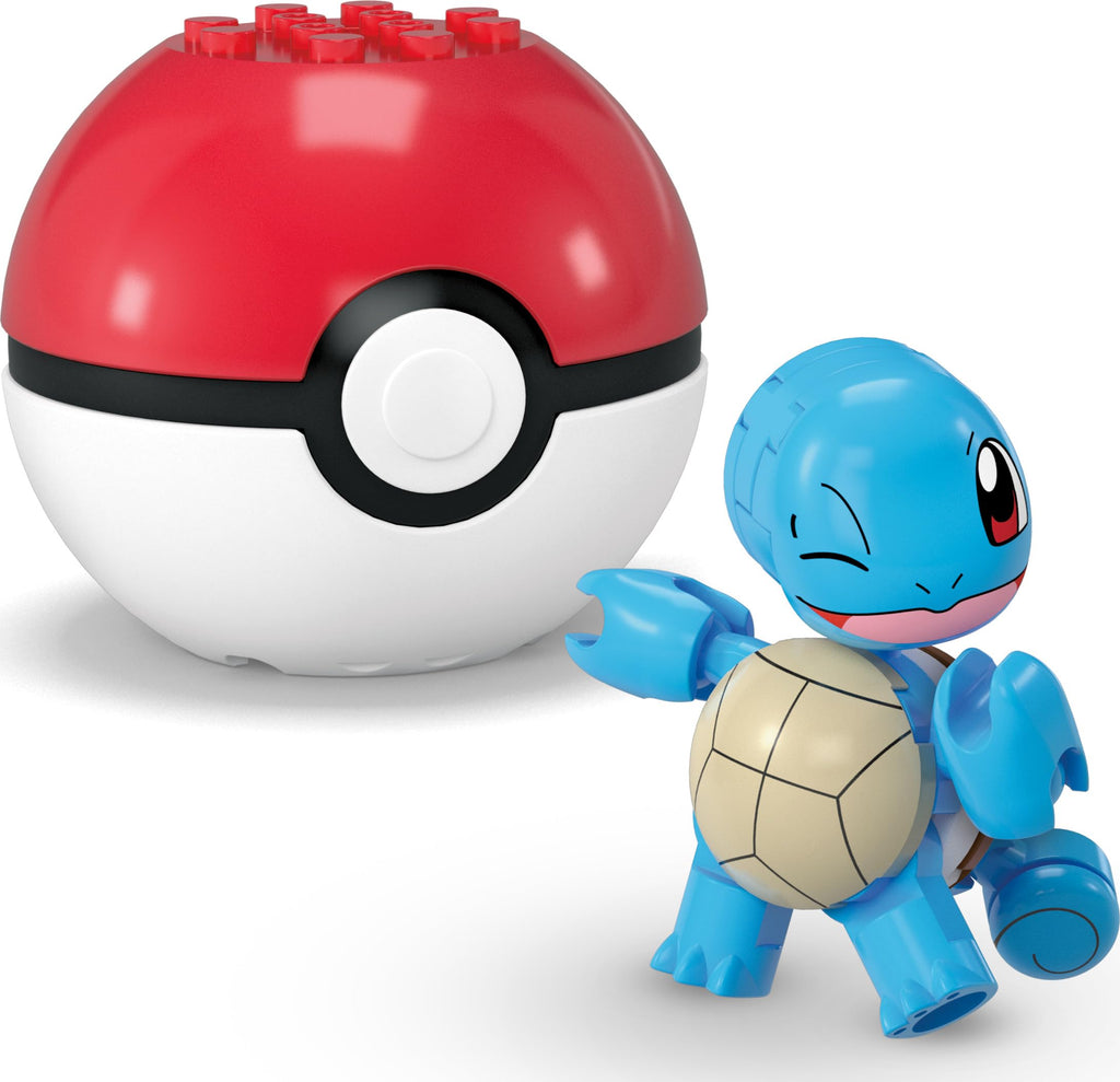 MEGA Pokémon Squirtle & Cubone Building Set – 45 Pieces, 2 Poseable Figures & Poké Balls
