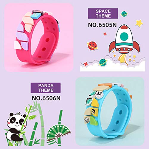 MEIEST 6 Pack Kids Bracelet Making Kit – DIY Friendship Wristbands with Tiles