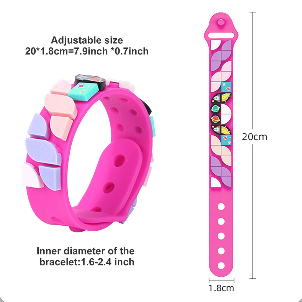 MEIEST 6 Pack Kids Bracelet Making Kit – DIY Friendship Wristbands with Tiles