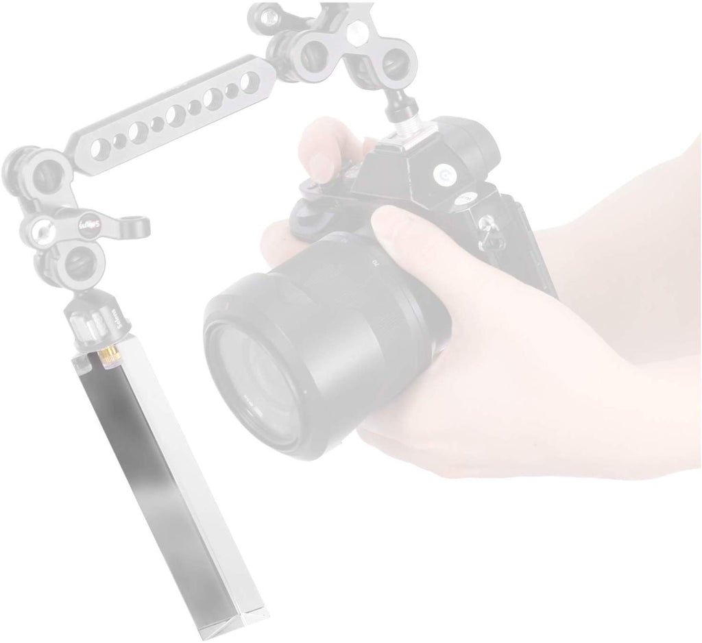 Meking Triangular Prism for Photography – K9 Optical Glass, 1/4" Threaded Mount, 5.12 Inches