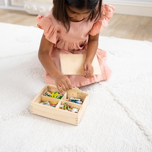 Melissa & Doug 4-in-1 Wooden Pet Jigsaw Puzzles – 48 Pieces with Storage Box, Ages 3+