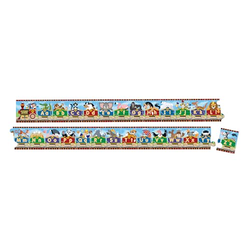 Melissa & Doug Alphabet Express Floor Puzzle: 27-Piece Jumbo Puzzle, 10 Feet Long, FSC Certified