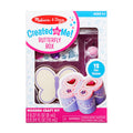 Melissa & Doug Butterfly Box Wooden Craft Kit with Paints, Gem Stickers, and Glitter Glue