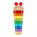 Melissa & Doug Caterpillar Xylophone – Wooden Musical Toy with Antenna Mallets, Ages 3-6, 15.25"