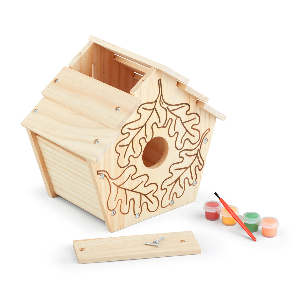 Melissa & Doug Created by Me! Birdhouse Kit – Build and Paint a Wooden Bird House for Kids Ages 4-7