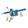 Melissa & Doug Deluxe Tool Belt Set: 5 Wooden Tools, 8 Building Pieces, Adjustable Belt for Ages 3-5