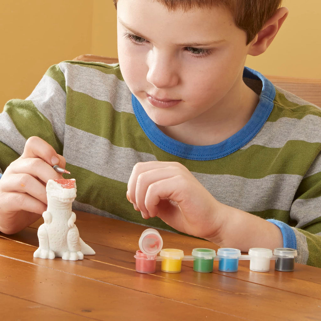 Melissa & Doug Dinosaur Figurines Craft Kit – Paint Your Own Resin Dinosaurs, Ages 8+