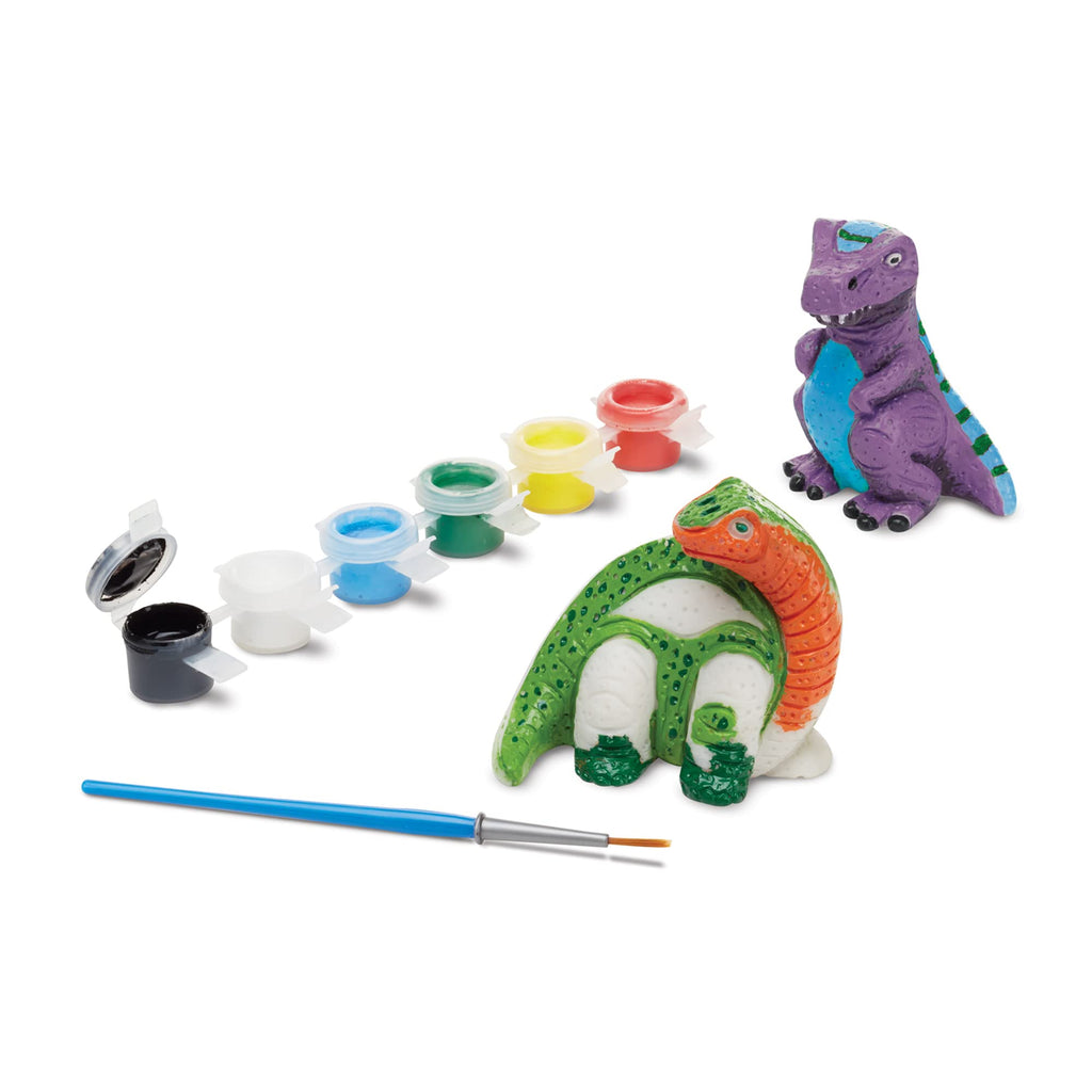 Melissa & Doug Dinosaur Figurines Craft Kit – Paint Your Own Resin Dinosaurs, Ages 8+