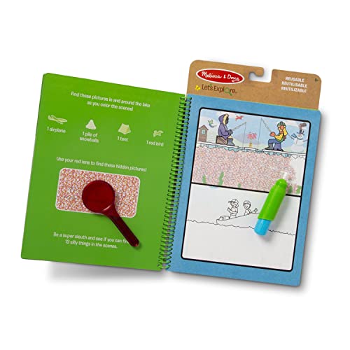 Melissa & Doug Let’s Explore Water Wow! Outdoor Adventure Deluxe Water-Reveal Pad – Reusable Travel Activity for Kids Ages 5-8