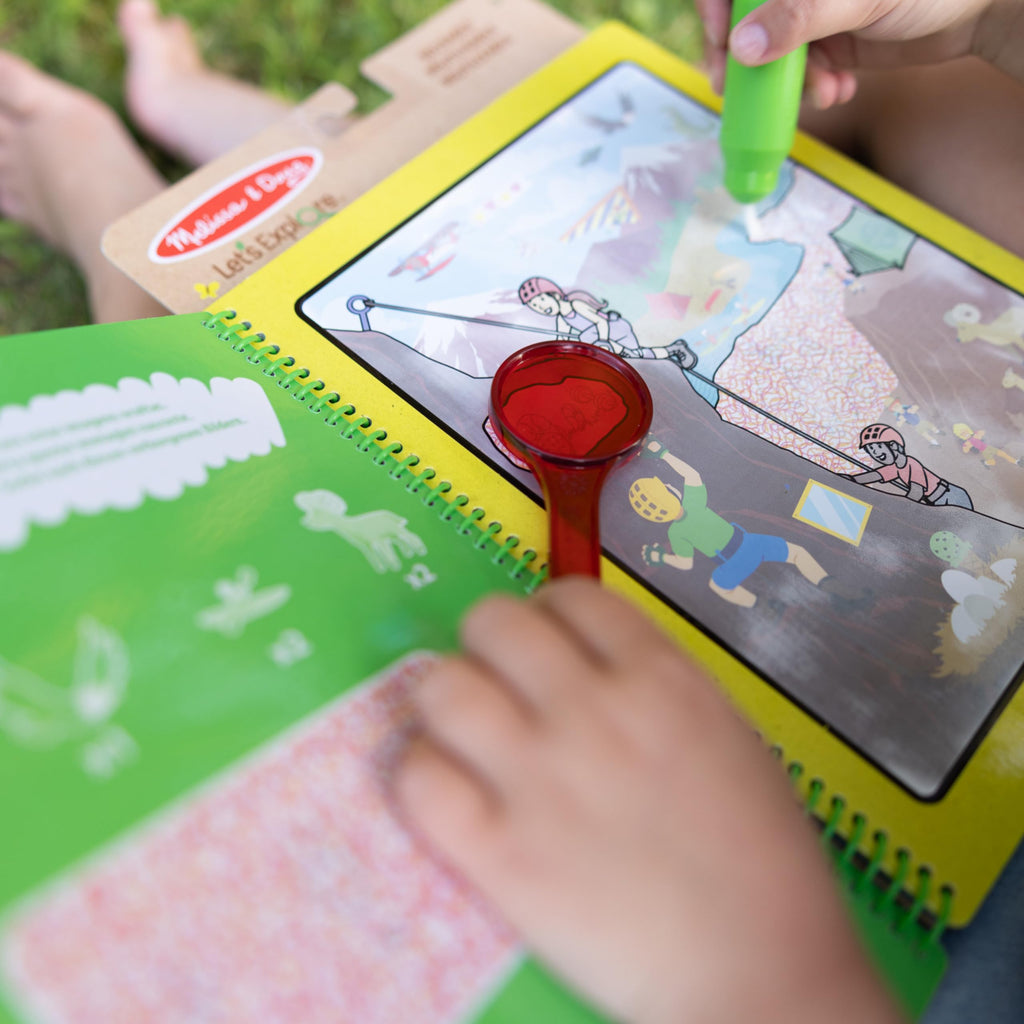 Melissa & Doug Let’s Explore Water Wow! Outdoor Adventure Deluxe Water-Reveal Pad – Reusable Travel Activity for Kids Ages 5-8