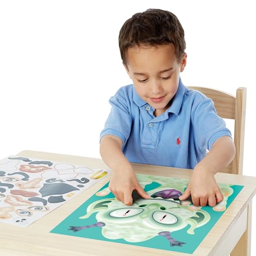 Melissa & Doug Make-a-Face Sticker Pad – Crazy Characters, 20 Faces, 160+ Stickers