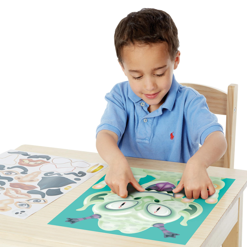 Melissa & Doug Make-a-Face Sticker Pad – Crazy Characters, 20 Faces, 160+ Stickers