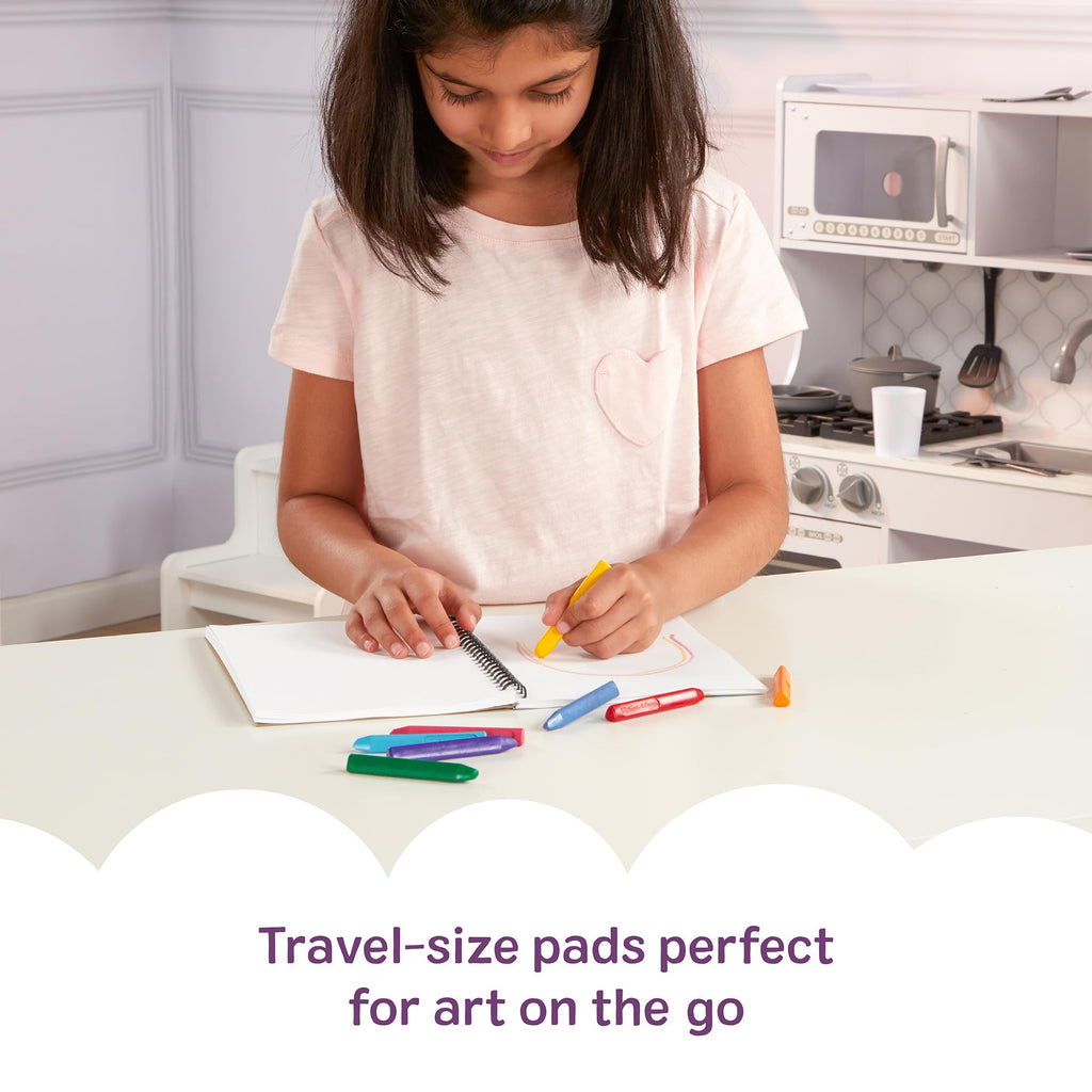 Melissa & Doug Mini-Sketch Pad 4-Pack – 6x9 Inch Spiral-Bound Sketch Books for Kids, 200 Sheets Total