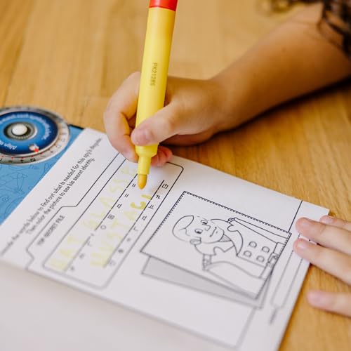 Melissa & Doug On the Go Secret Decoder Book: 18 Mystery Puzzles with Decoder Wheel & Magic Pen