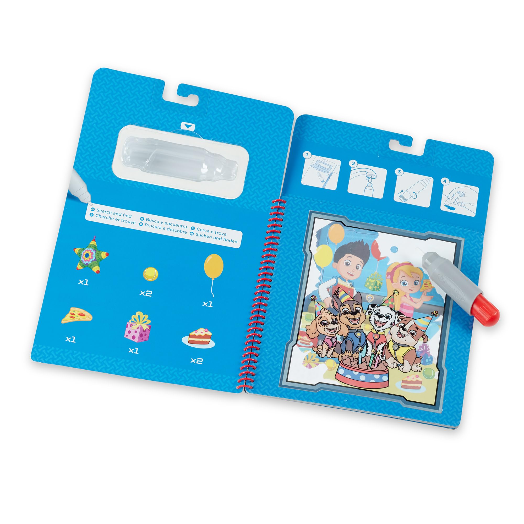 Melissa & Doug PAW Patrol Water Wow! Chase Reusable Water Reveal Activity Pad – 4 Boards & Pen