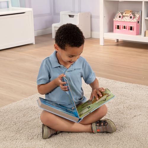 Melissa & Doug Poke-A-Dot Dinosaurs A to Z Board Book – Interactive Pop-Along Alphabet