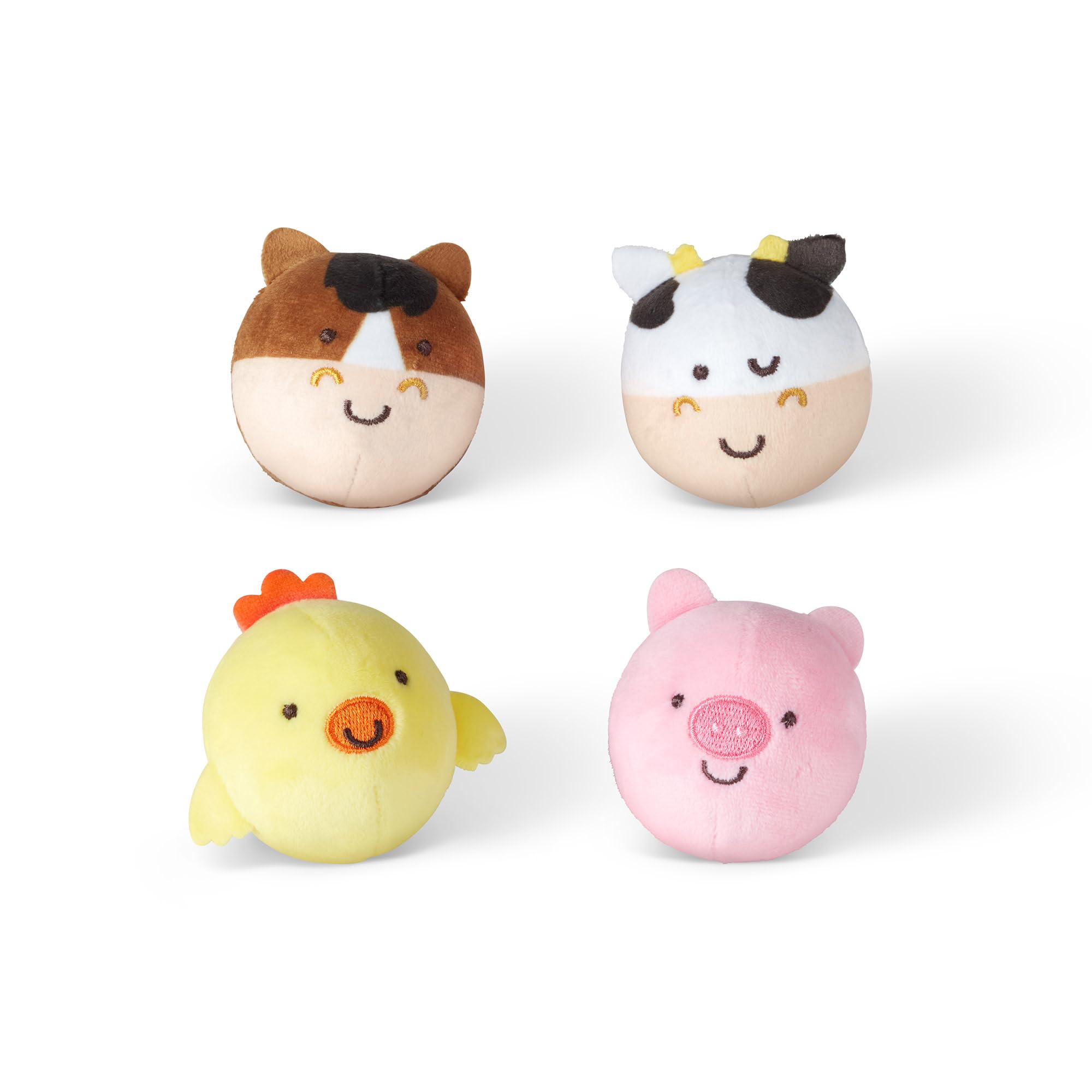 Melissa & Doug Rollables Farm Friends – Soft Farm Animal Toys for Infants & Toddlers (4 Pieces)