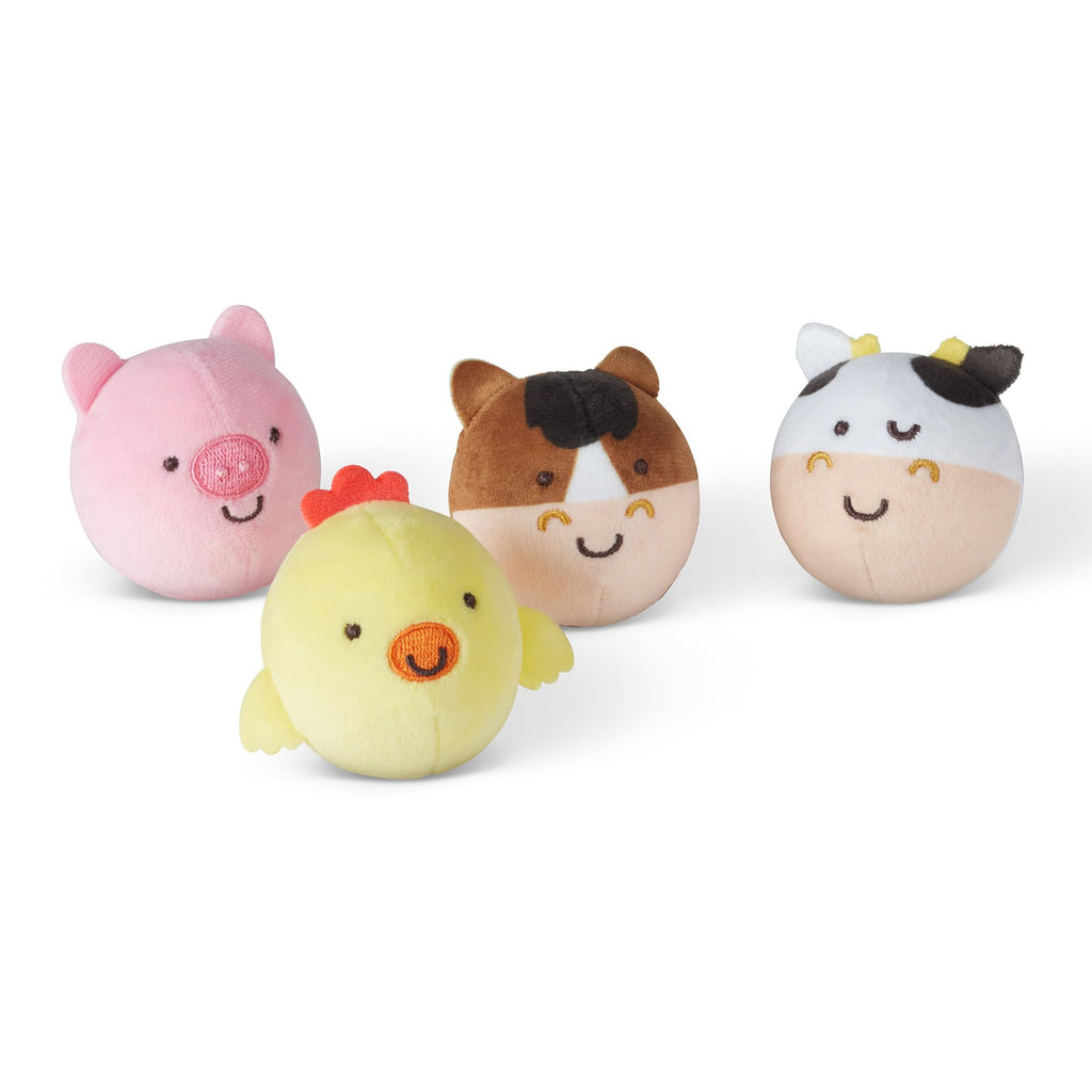 Melissa & Doug Rollables Farm Friends – Soft Farm Animal Toys for Infants & Toddlers (4 Pieces)