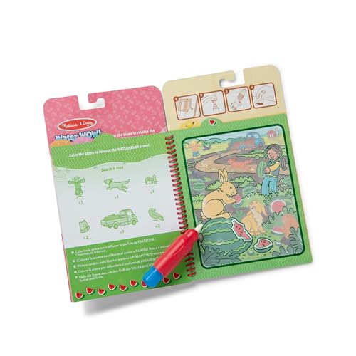 Melissa & Doug Scented Water Wow! 2-Pack: Fruit & Treats Reusable Coloring Books – No Mess, Travel Friendly