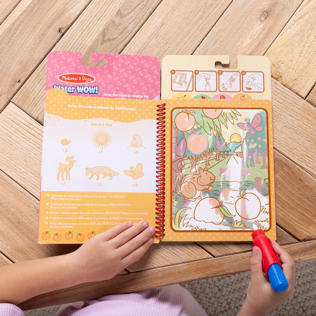 Melissa & Doug Scented Water Wow! 2-Pack: Fruit & Treats Reusable Coloring Books – No Mess, Travel Friendly