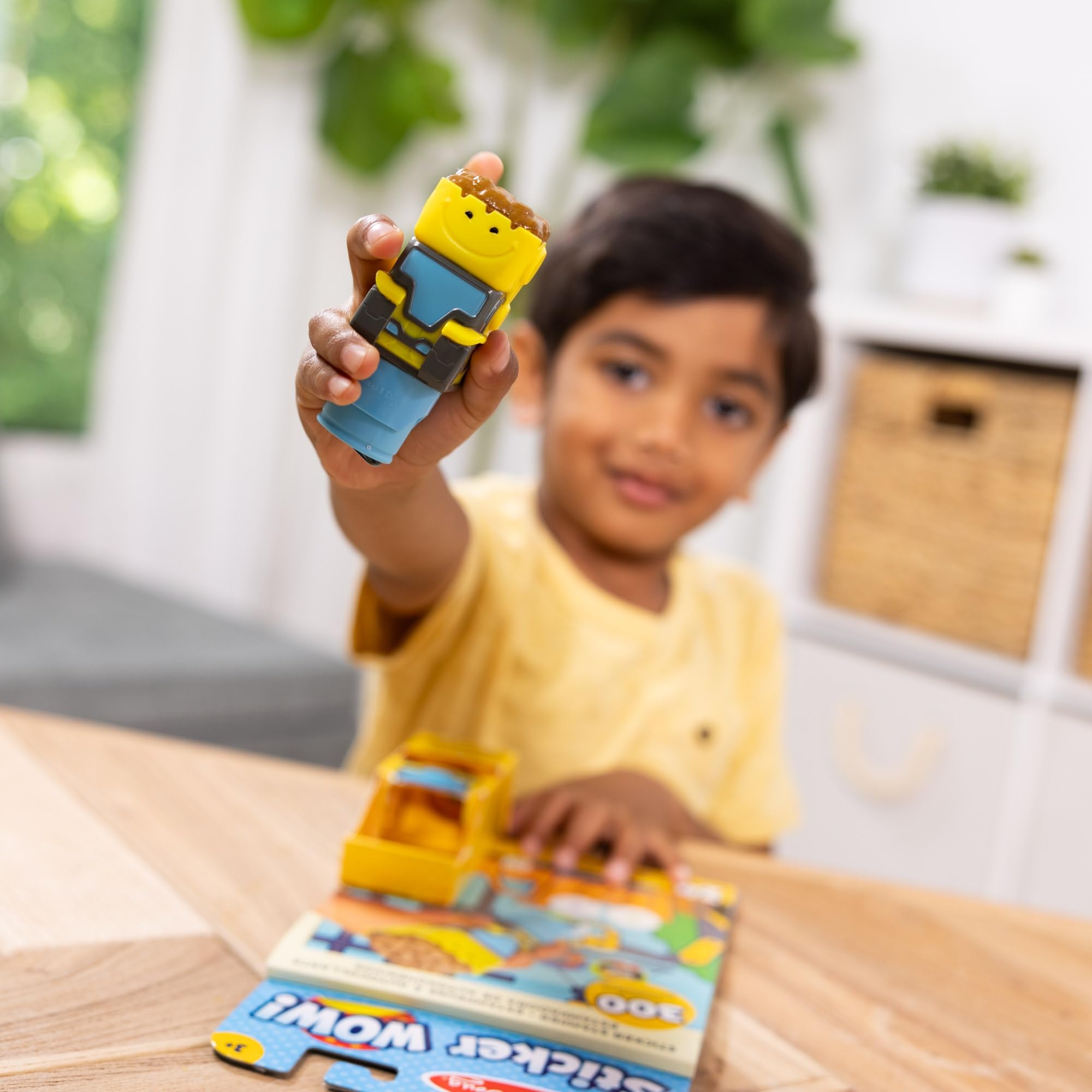 Melissa & Doug Sticker Wow! Bulldozer Set – 300 Stickers, 24-Page Activity Pad, Ages 3+