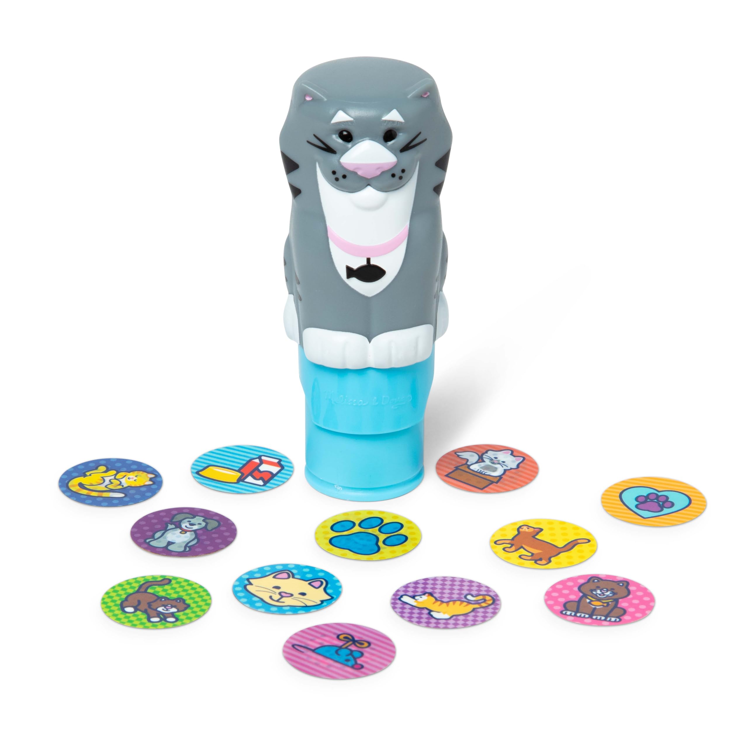 Melissa & Doug Sticker Wow! Cat Activity Pad with 300 Stickers & Stamper | Ages 3+ | FSC Certified