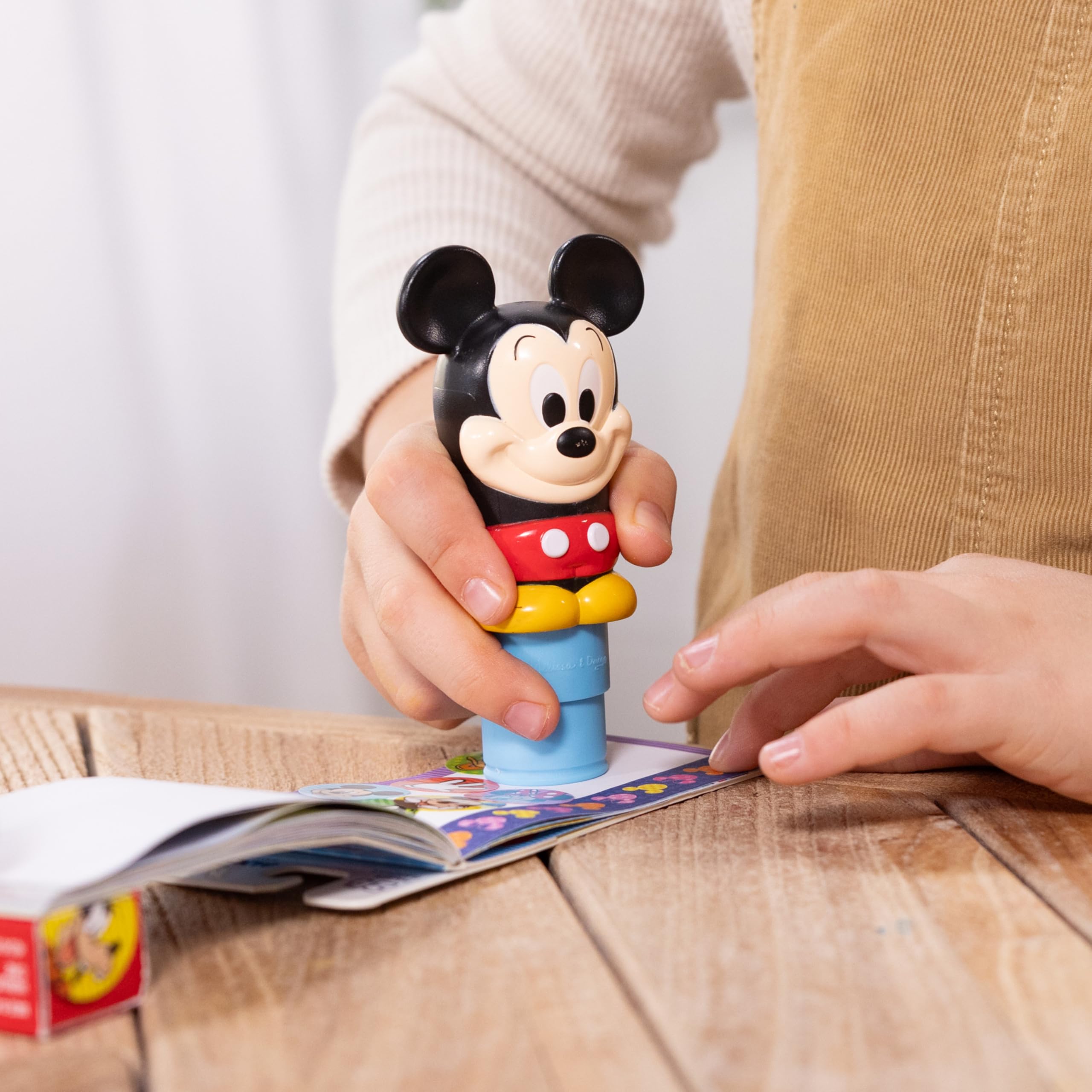 Melissa & Doug Sticker WOW! Disney Mickey Mouse Bundle: 500 Stickers, 2 Pads, Stamper Toy