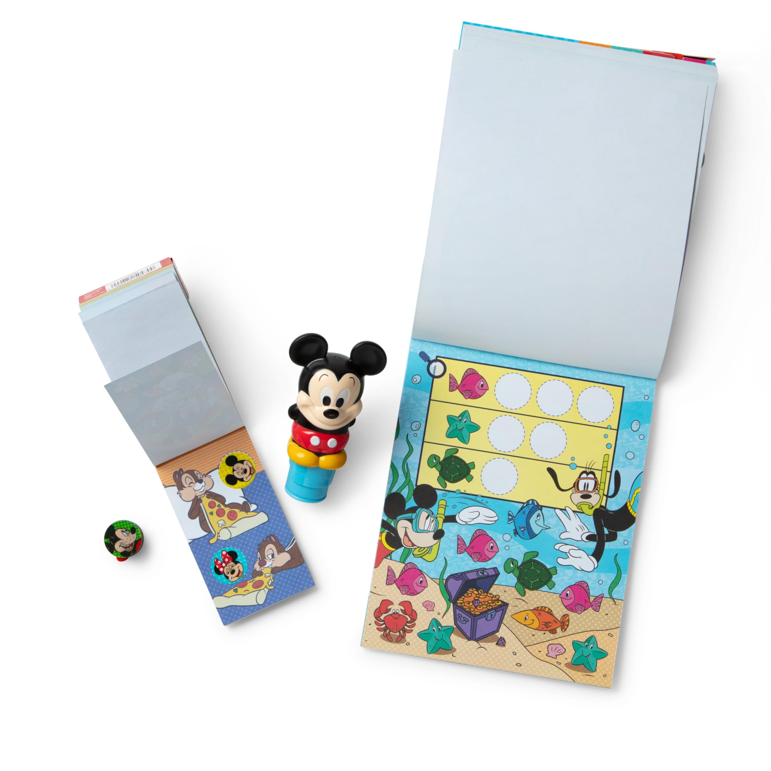 Melissa & Doug Sticker WOW! Disney Mickey Mouse Bundle: 500 Stickers, 2 Pads, Stamper Toy