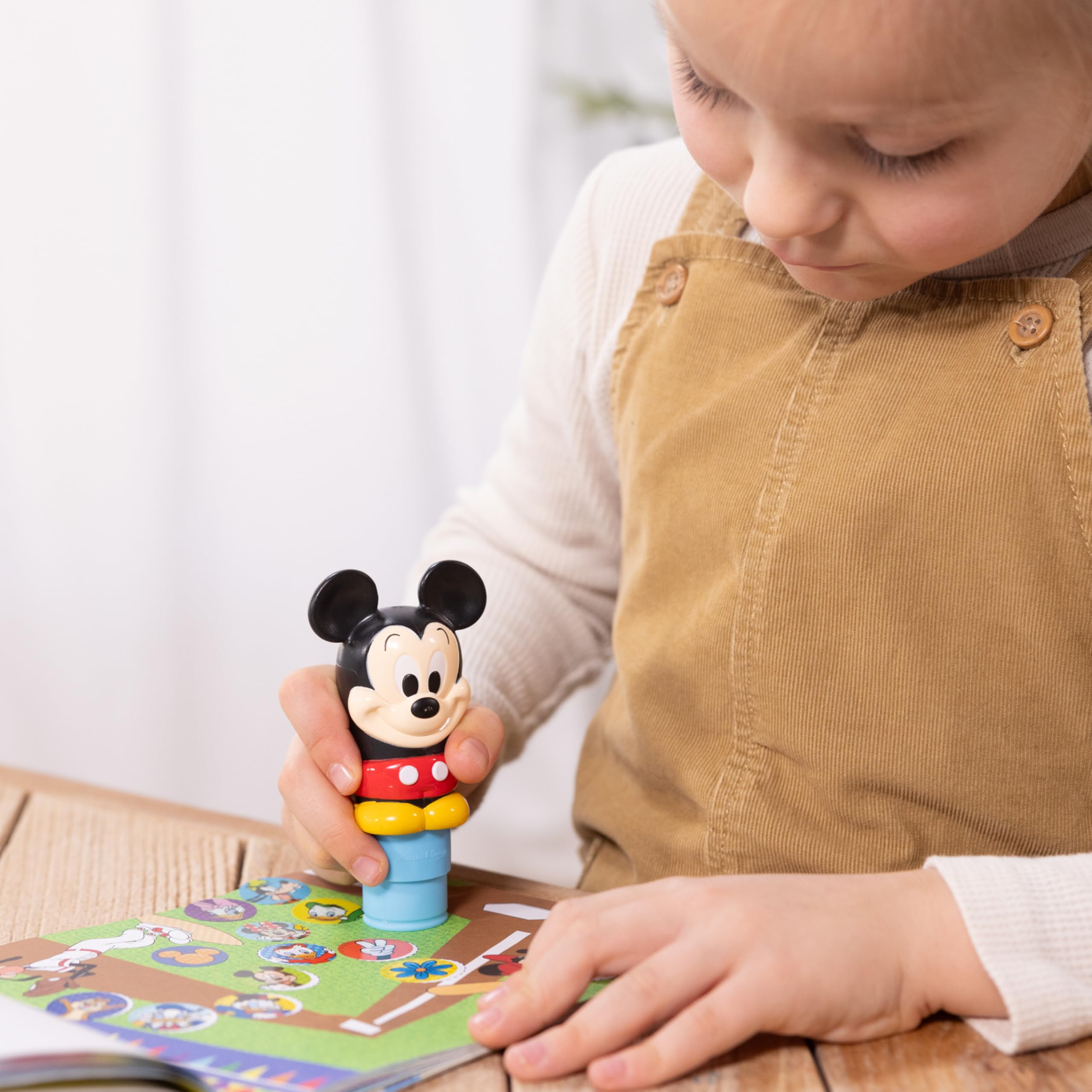 Melissa & Doug Sticker WOW! Disney Mickey Mouse Bundle: 500 Stickers, 2 Pads, Stamper Toy