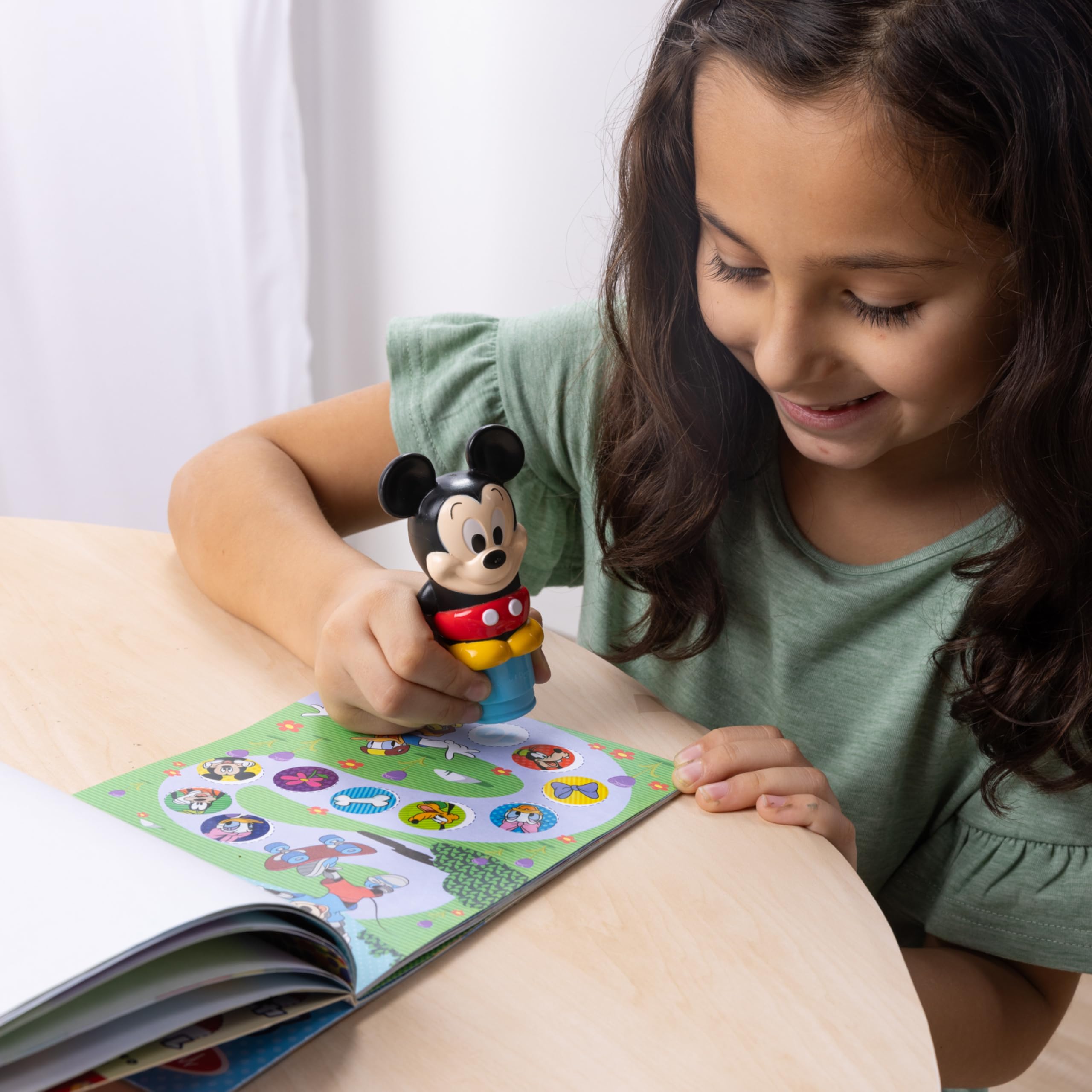 Melissa & Doug Sticker WOW! Disney Mickey Mouse Bundle: 500 Stickers, 2 Pads, Stamper Toy