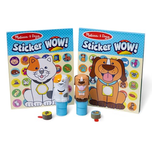 Melissa & Doug Sticker Wow! Pets Value Pack - Dog & Cat Stampers with 900 Stickers & Activity Pads