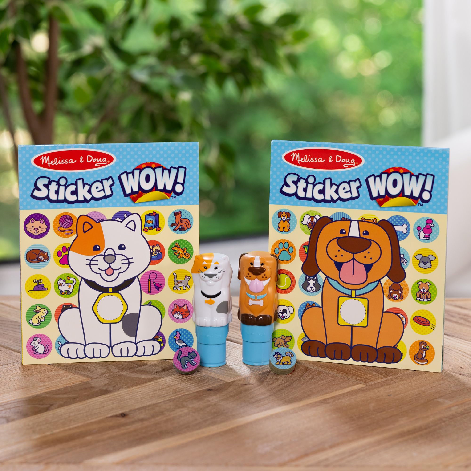 Melissa & Doug Sticker Wow! Pets Value Pack - Dog & Cat Stampers with 900 Stickers & Activity Pads