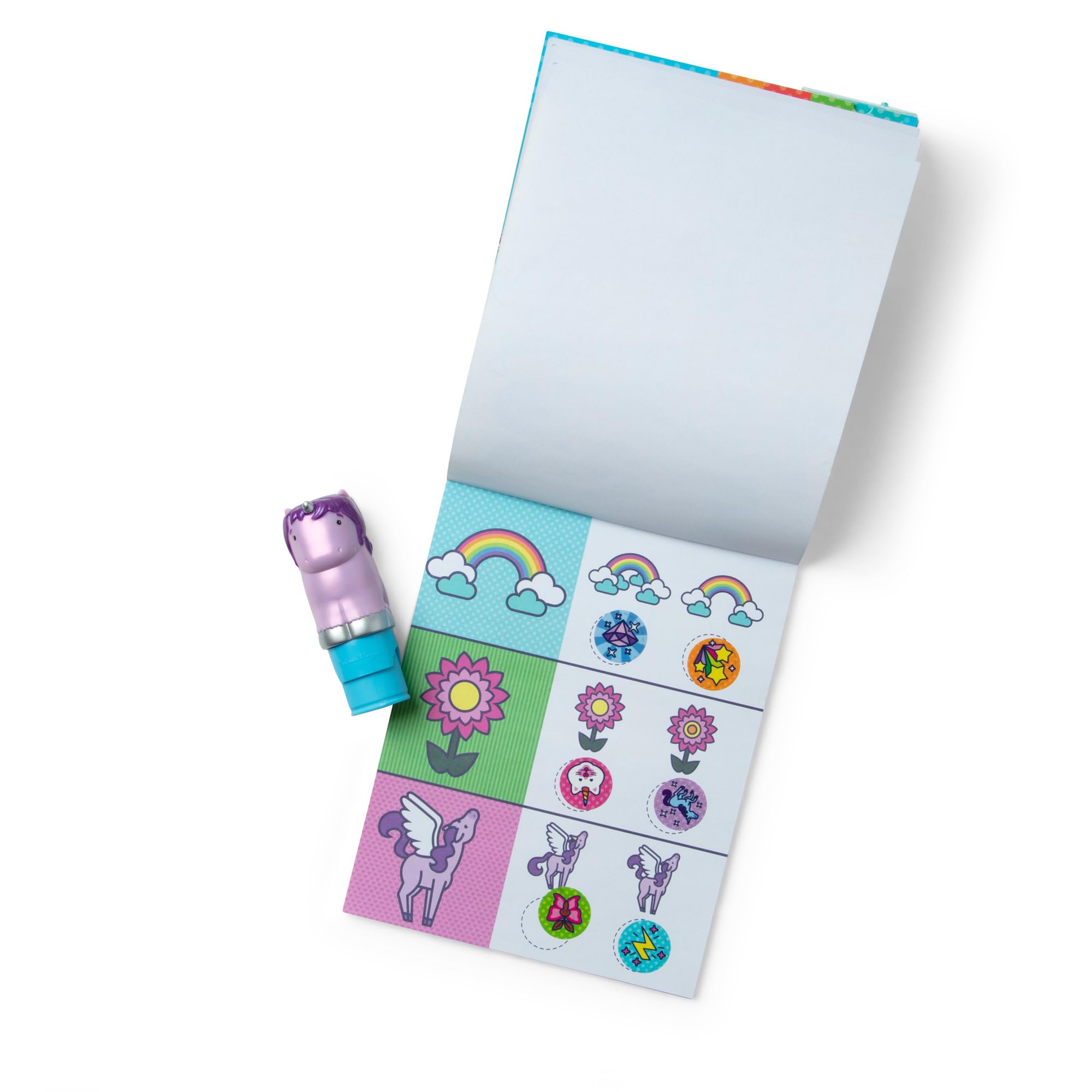 Melissa & Doug Sticker Wow! Purple Unicorn Activity Pad with 300 Stickers and Stamper