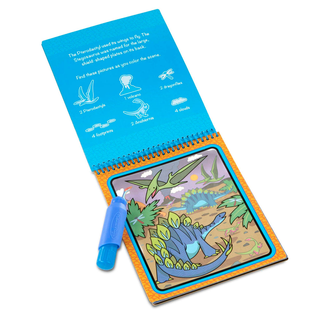 Melissa & Doug Water Wow! Dinosaur Reusable Water Reveal Activity Pad for Kids Ages 3-7