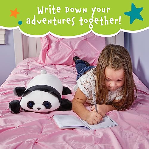 MEMORY MATES Booski the Panda – 15-Inch Memory Foam Plush with Hidden Journal Pocket