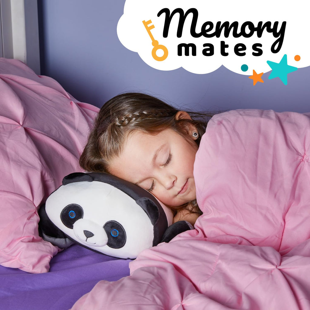MEMORY MATES Booski the Panda – 15-Inch Memory Foam Plush with Hidden Journal Pocket