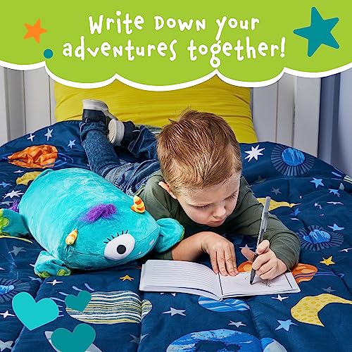 MEMORY MATES Tata the One-Eyed Monster: 15-Inch Memory Foam Pillow Plush with Hidden Diary Pocket