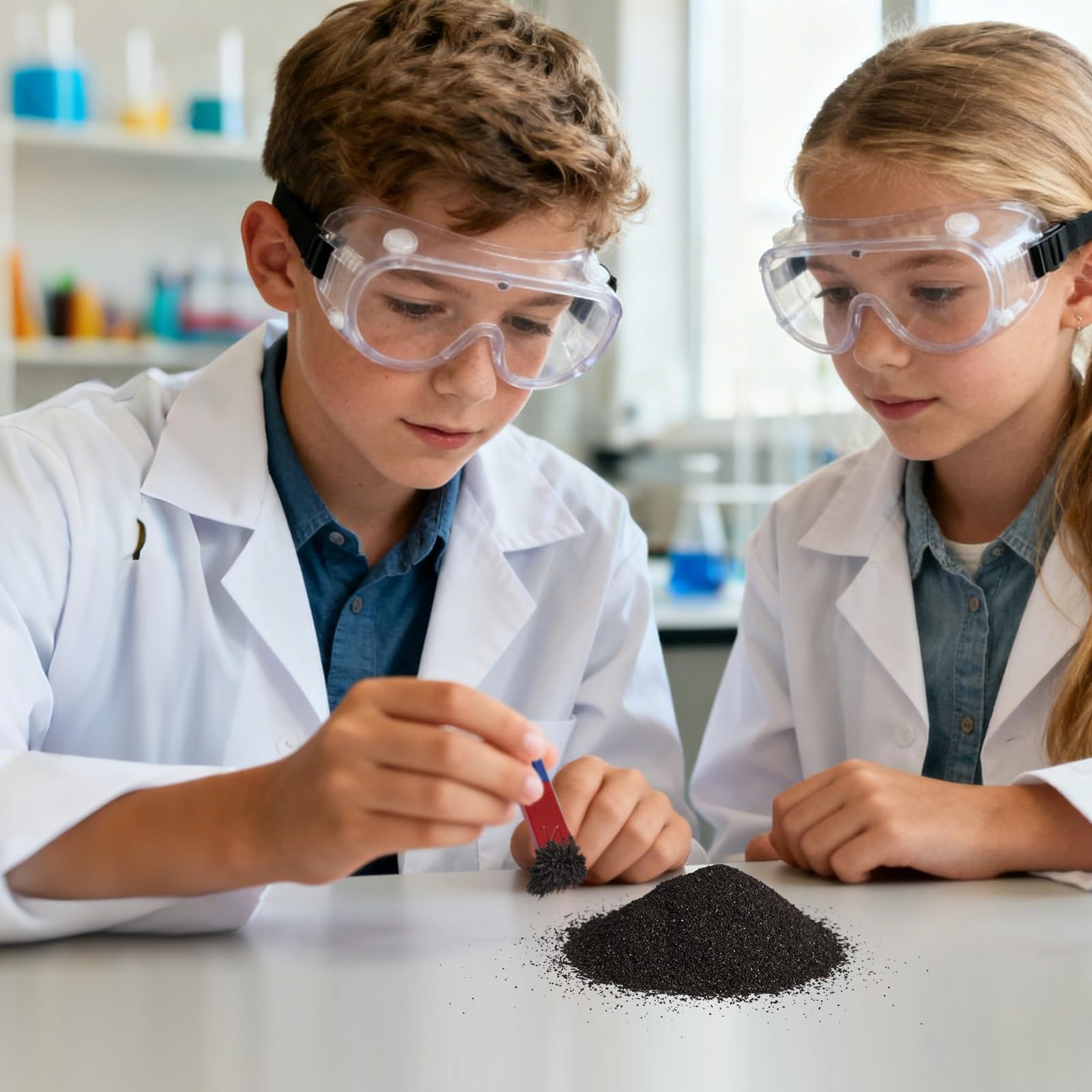 Meng Di Iron Filings Powder 18 oz – Magnetic Iron Powder for STEM, Slime, and Science Experiments