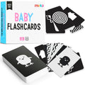 Merka High Contrast Baby Flash Cards - 50-Pack Black & White Visual Stimulation for Newborns