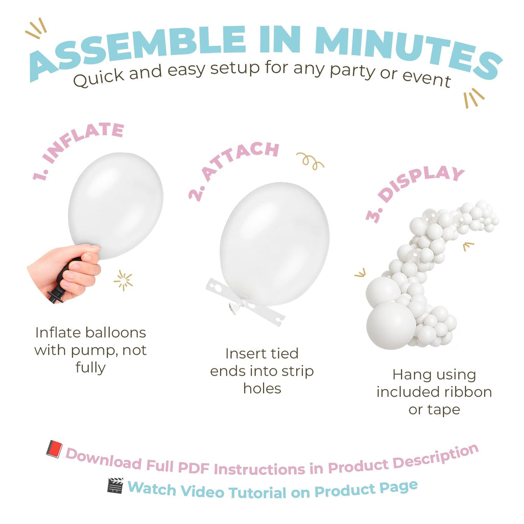 Mermaid Balloon Garland Arch Kit – 106 Piece Under the Sea Party Decorations with Foil Balloons by Vellax
