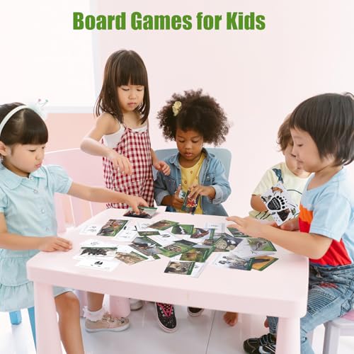 MEROCO Forest Animals Tracks Cards - 64-Piece Matching Game for Kids, Animal Track Identification Flash Cards, Homeschool Learning Toys