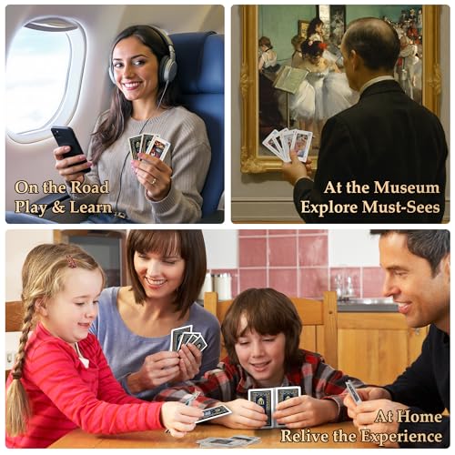 merryhome Arts of Playing Cards with QR Audio Guides - The National Gallery of Art x Discover Art & Play Cards | 54 Masterpieces | Museum Deck