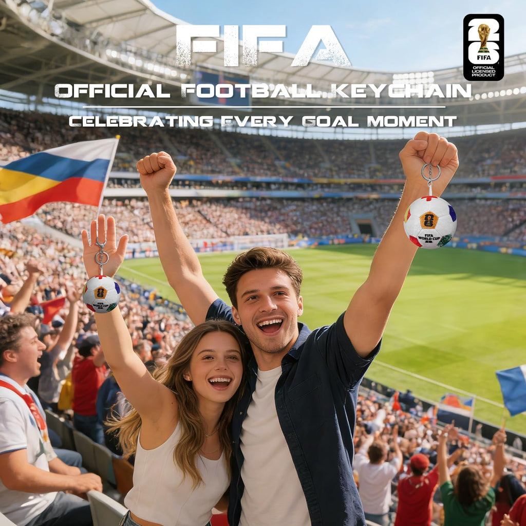 MESUCA 2026 World Cup Soccer Plush – Official 4.7-Inch Soft Pillow Toy with Trophy & Flags