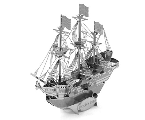 Metal Earth Golden Hind 3D Metal Model Kit – 2 Sheets, Moderate Difficulty