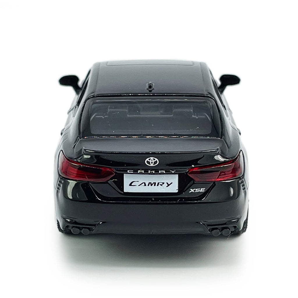 Metanyl 1/36 Scale Camry XSE 2022 Diecast Car - Black, Pull Back, Doors Open, Alloy Metal Toy for Boys & Collectors