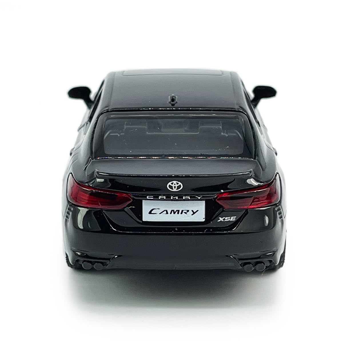 Metanyl 1/36 Scale Camry XSE 2022 Diecast Car - Black, Pull Back, Doors Open, Alloy Metal Toy for Boys & Collectors