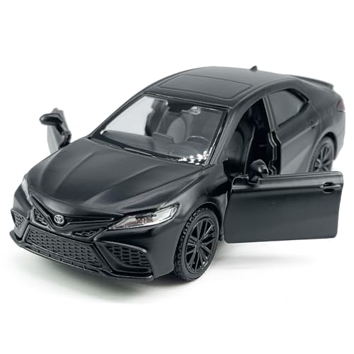 Metanyl 1/36 Scale Camry XSE 2022 Diecast Car – Matt Black, Pull Back, Opening Doors