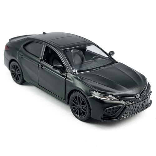 Metanyl 1/36 Scale Camry XSE 2022 Diecast Car – Matt Black, Pull Back, Opening Doors