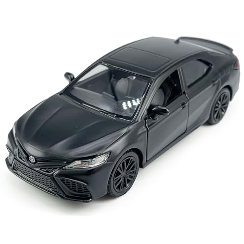 Metanyl 1/36 Scale Camry XSE 2022 Diecast Car – Matt Black, Pull Back, Opening Doors